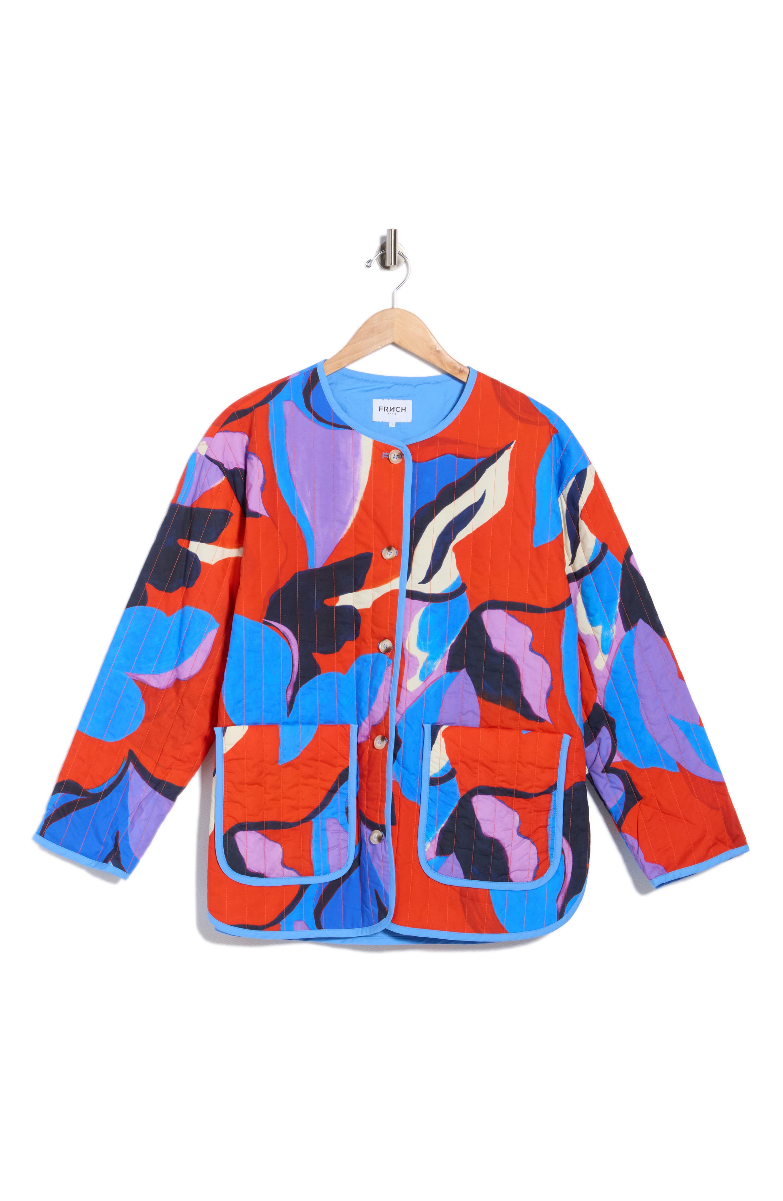 FRNCH Annae Woven Blouson Jacket
