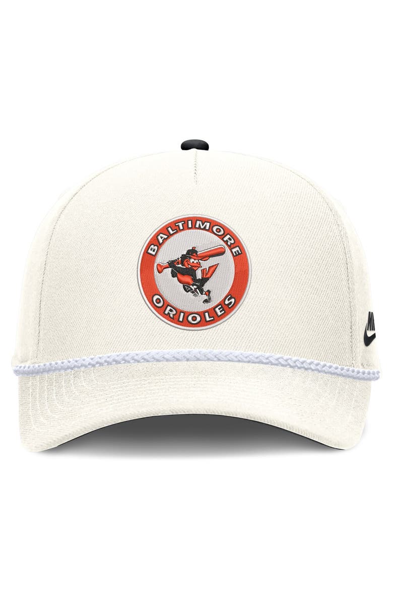 Men's Nike Cream Baltimore Orioles Cooperstown Rise Adjustable Hat, Alternate, color, Cream