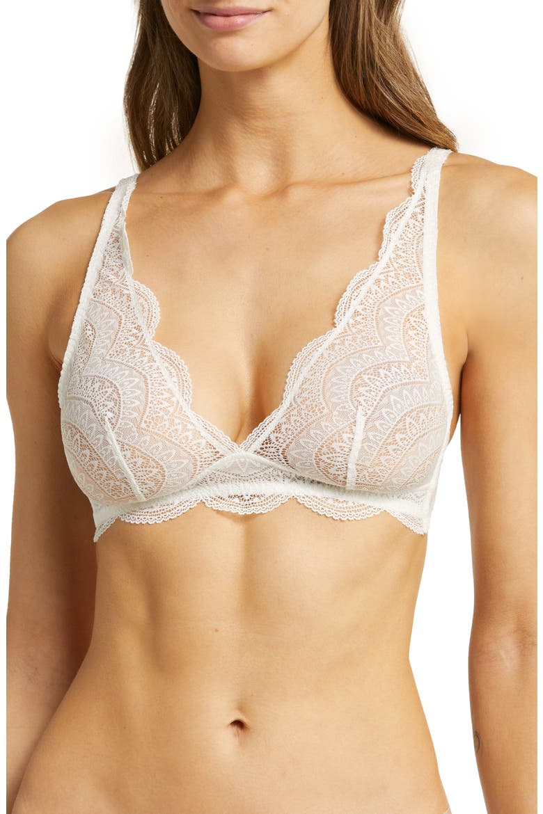 Karma Triangle Bralette, Main, color, IVORY