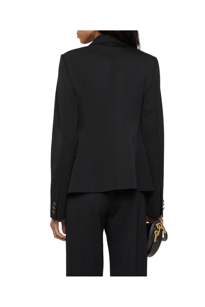 Grain de Poudre Wool Tailored Jacket, Alternate, color, Black