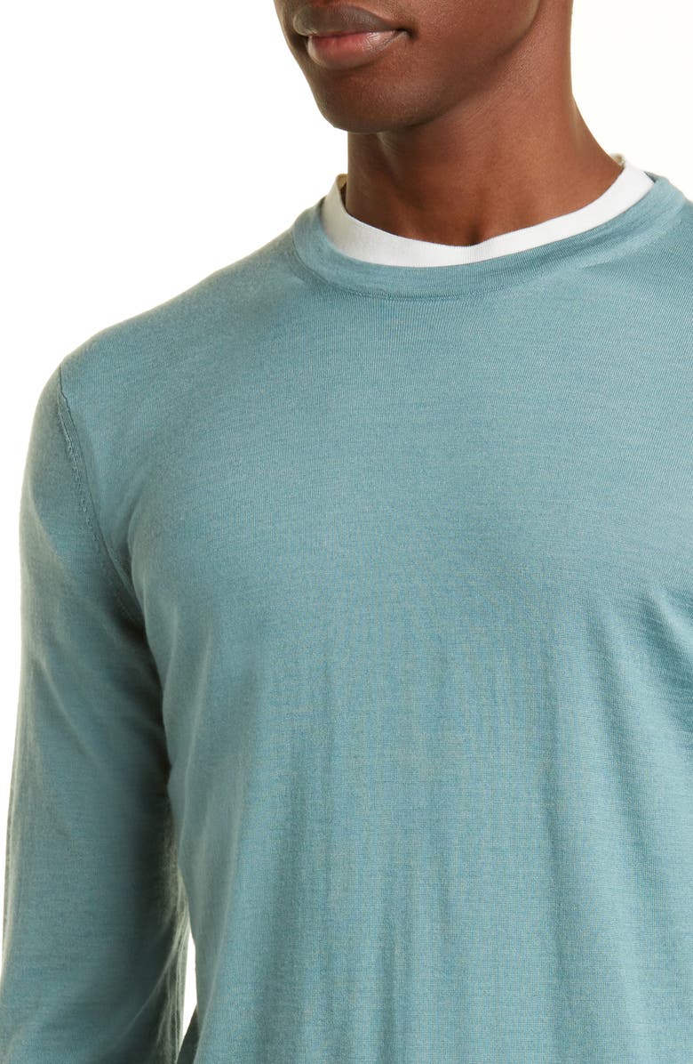 ZEGNA Men's Casheta Cashmere & Silk Sweater, Alternate, color, 