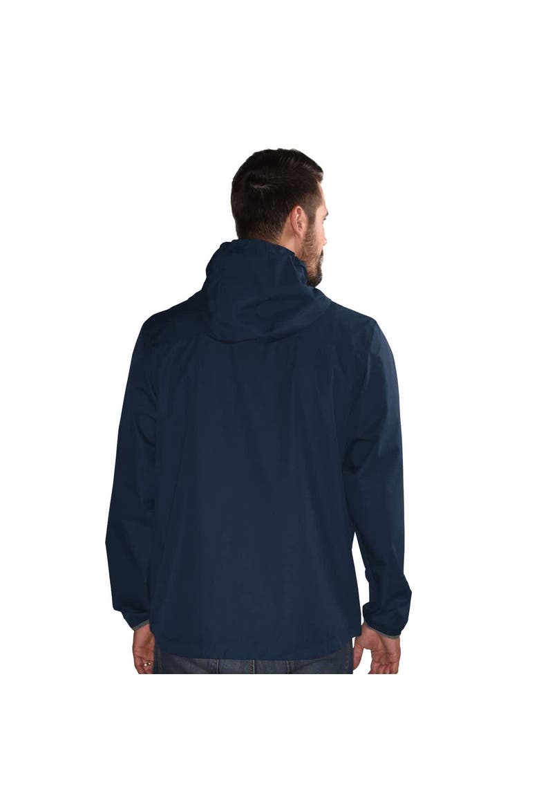 Men's G-III Sports by Carl Banks  Navy Milwaukee Brewers Double Play Hooded Lightweight Full-Zip Jacket, Alternate, color, Navy