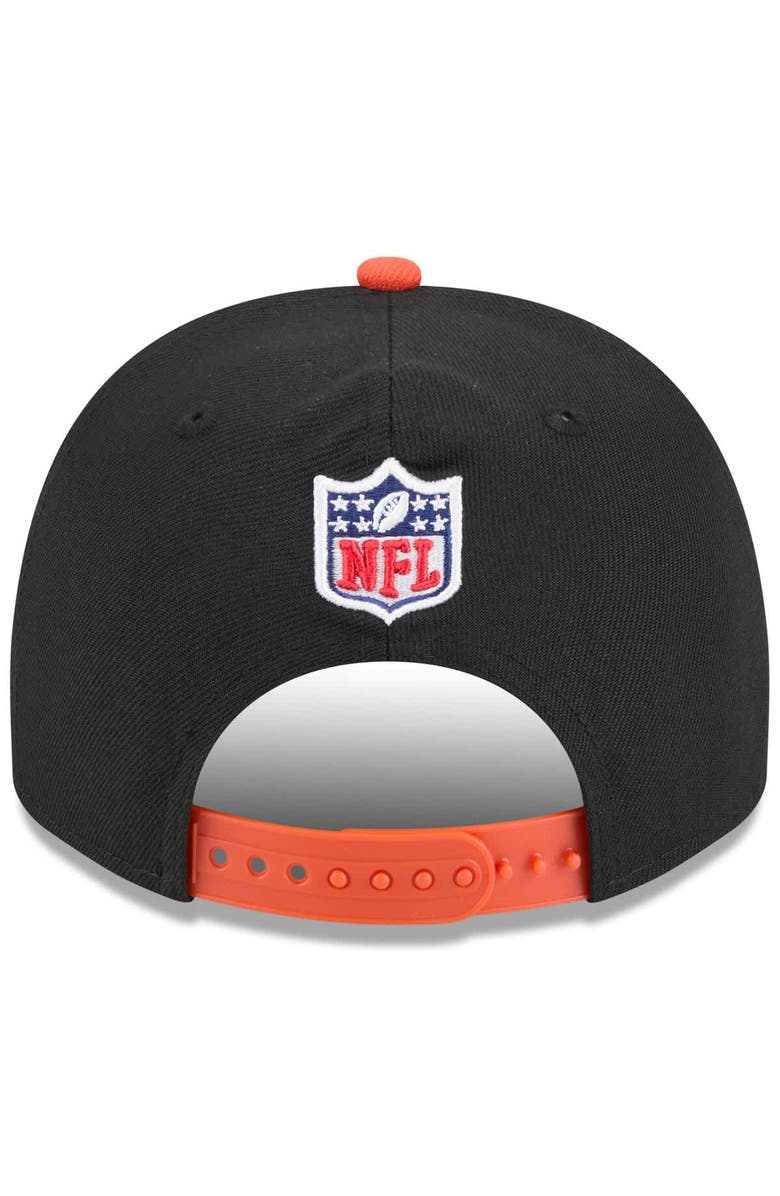New Era Men's New Era  Black/Orange Cincinnati Bengals 2025 NFL Draft A-Frame 9FIFTY Snapback Hat, Alternate, color, 