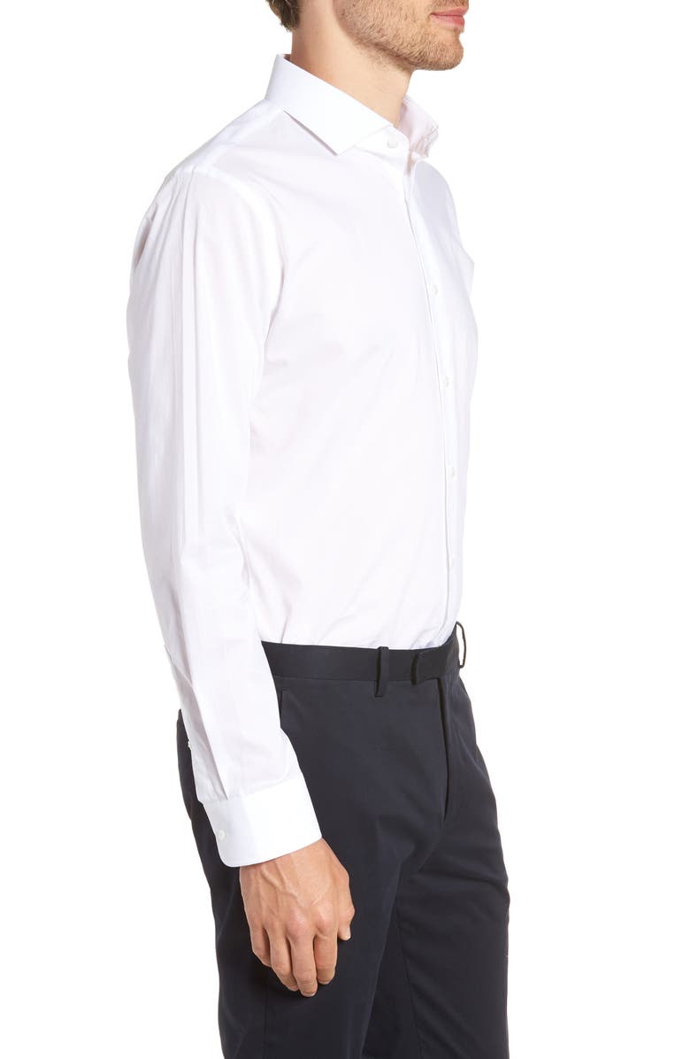 1901 Trim Fit Solid Dress Shirt, Alternate, color, 