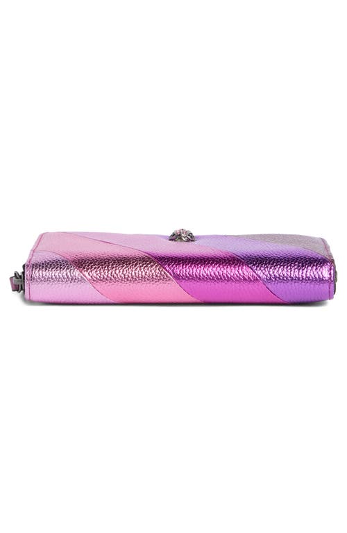 Kurt Geiger London Zip Leather Wallet In Multi