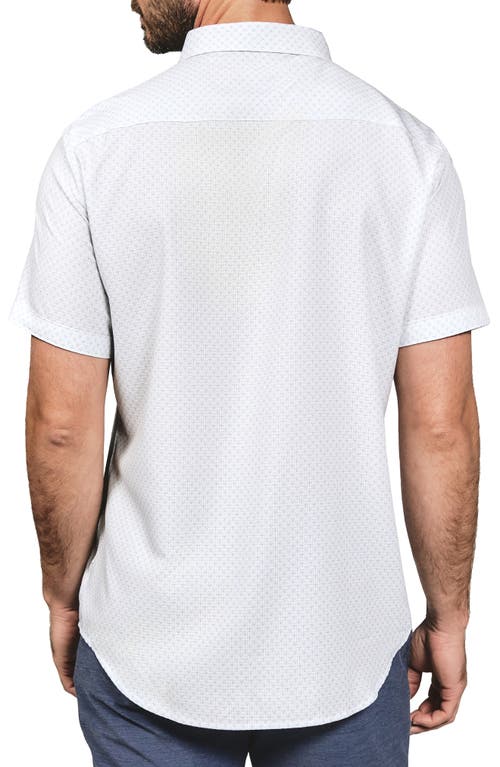 7 Diamonds Ryker Short Sleeve Button-up Shirt In Natural