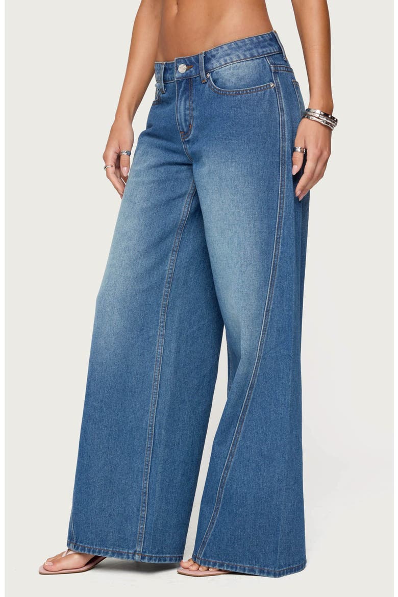 Linden Low Rider Baggy Jeans, Alternate, color, BLUE-WASHED