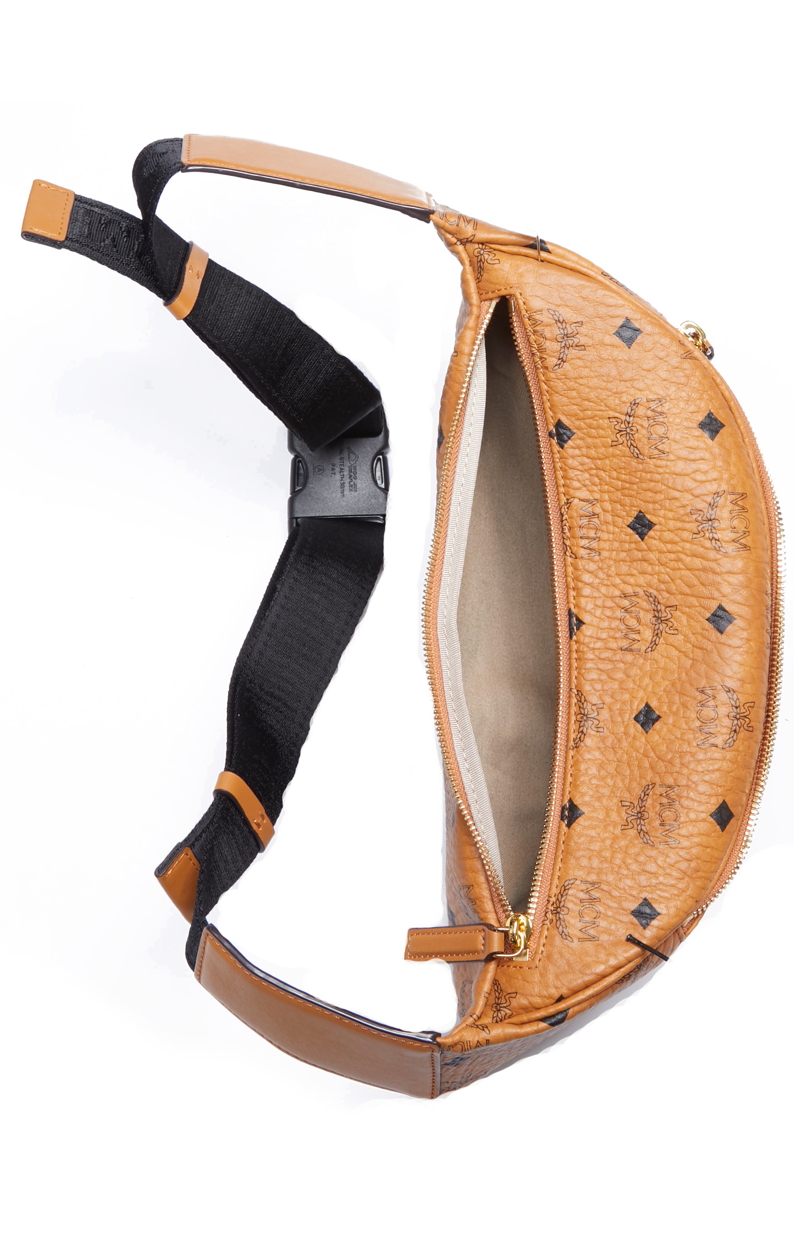 MCM Medium Stark Belt Bag, Alternate, color, 