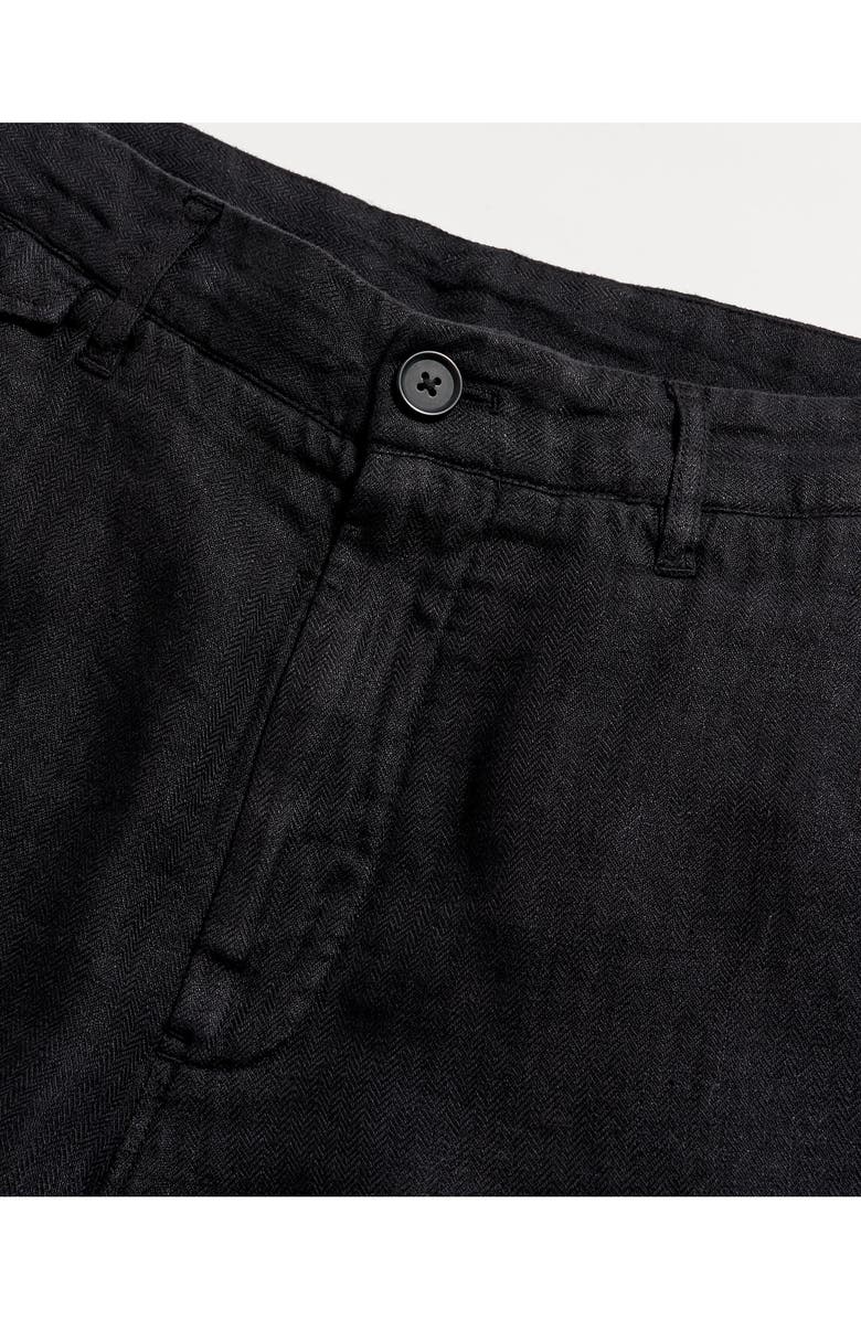 Billy Reid Moore Flat Front Linen Shorts, Alternate, color, 