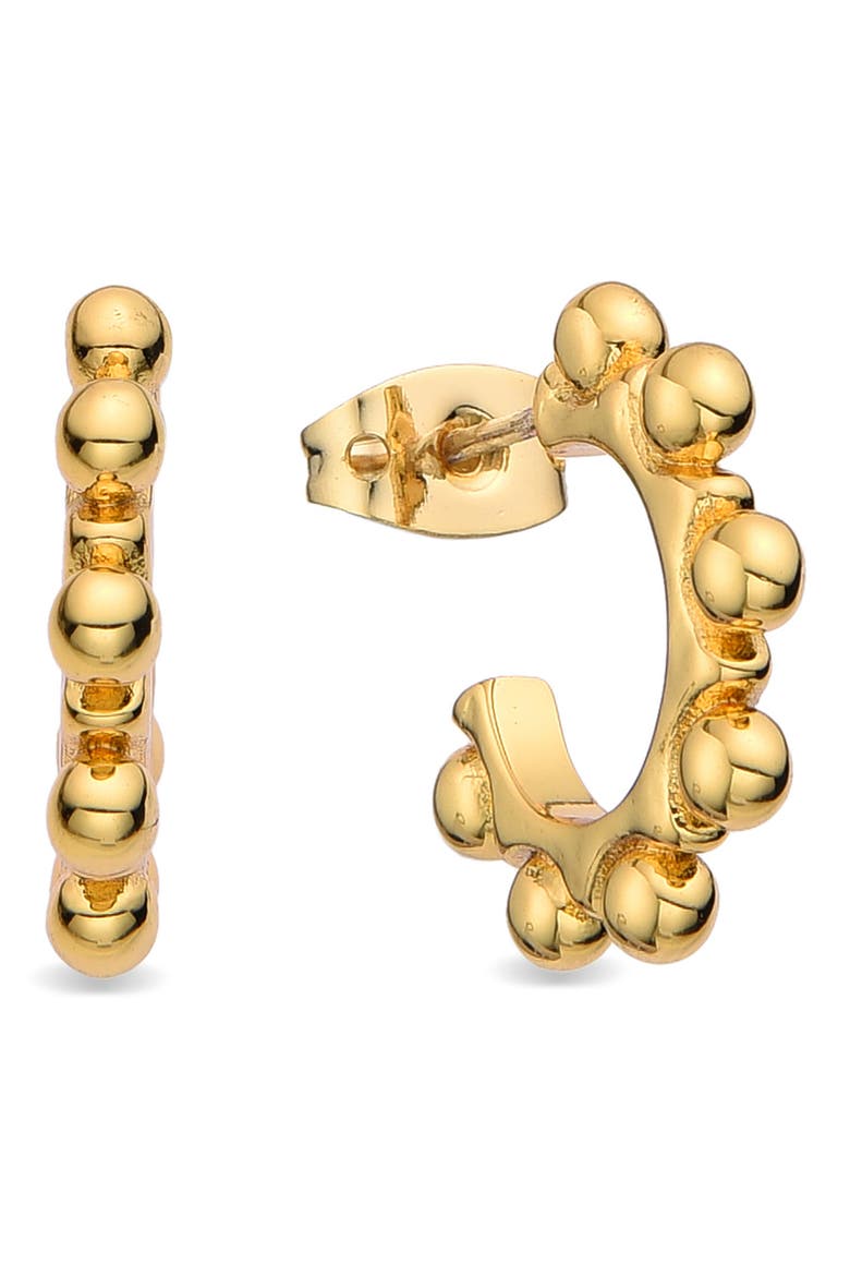 Maryam Beaded Hoop Earrings, Main, color, GOLD