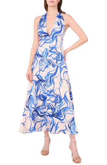 Parker The Nia Swirl Print Open Back Dress