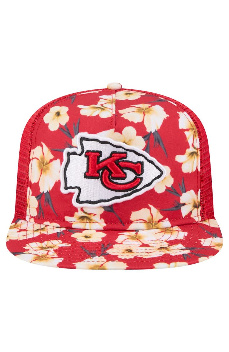New Era Men's New Era Red Kansas City Chiefs Adventure Pattern Golfer Snapback Hat, Alternate, color, 