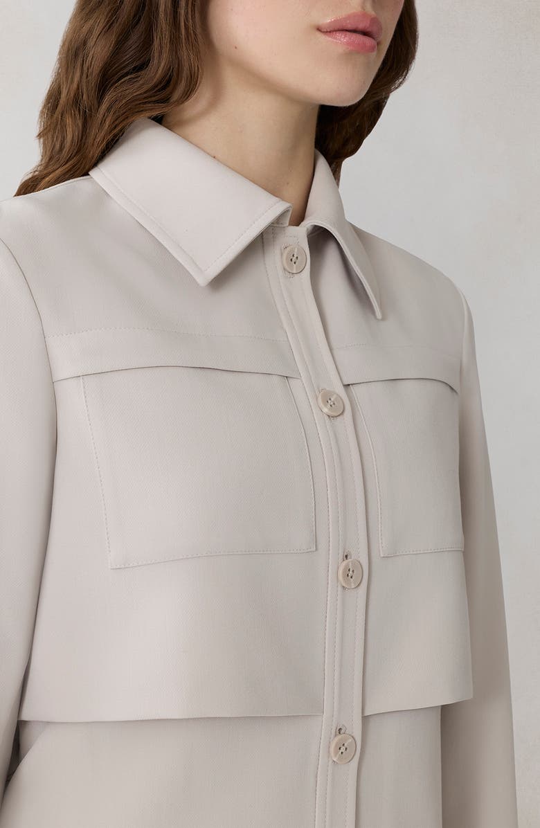 Soia & Kyo Haisley Short Trench Coat, Alternate, color, Light Oak