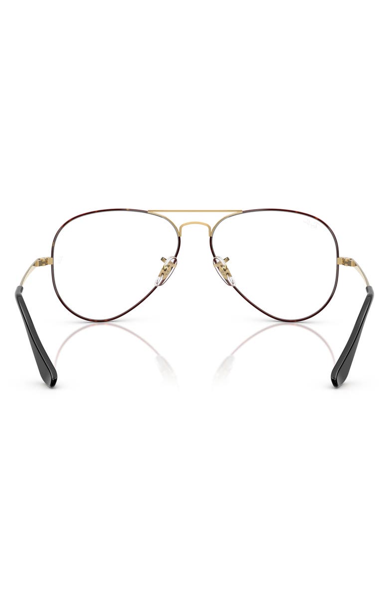 Ray-Ban 6489 58mm Optical Glasses, Alternate, color, Black