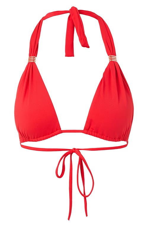 Shop Melissa Odabash Grenada Bikini Top In Red