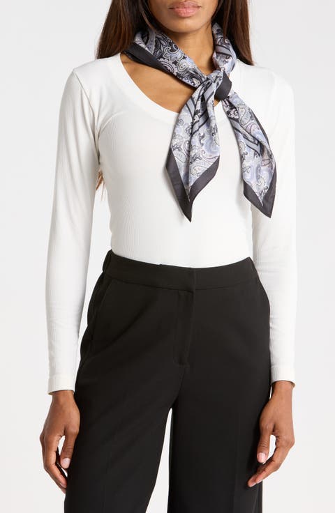 Paisley Floral Square Scarf