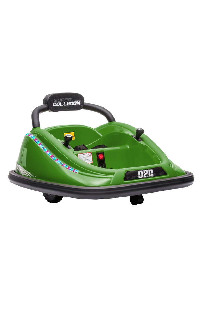 Aosom 12V Kids Electric Sports Car with Parent Remote, Bluetooth, Horn, Music, LED, Main, color, Green