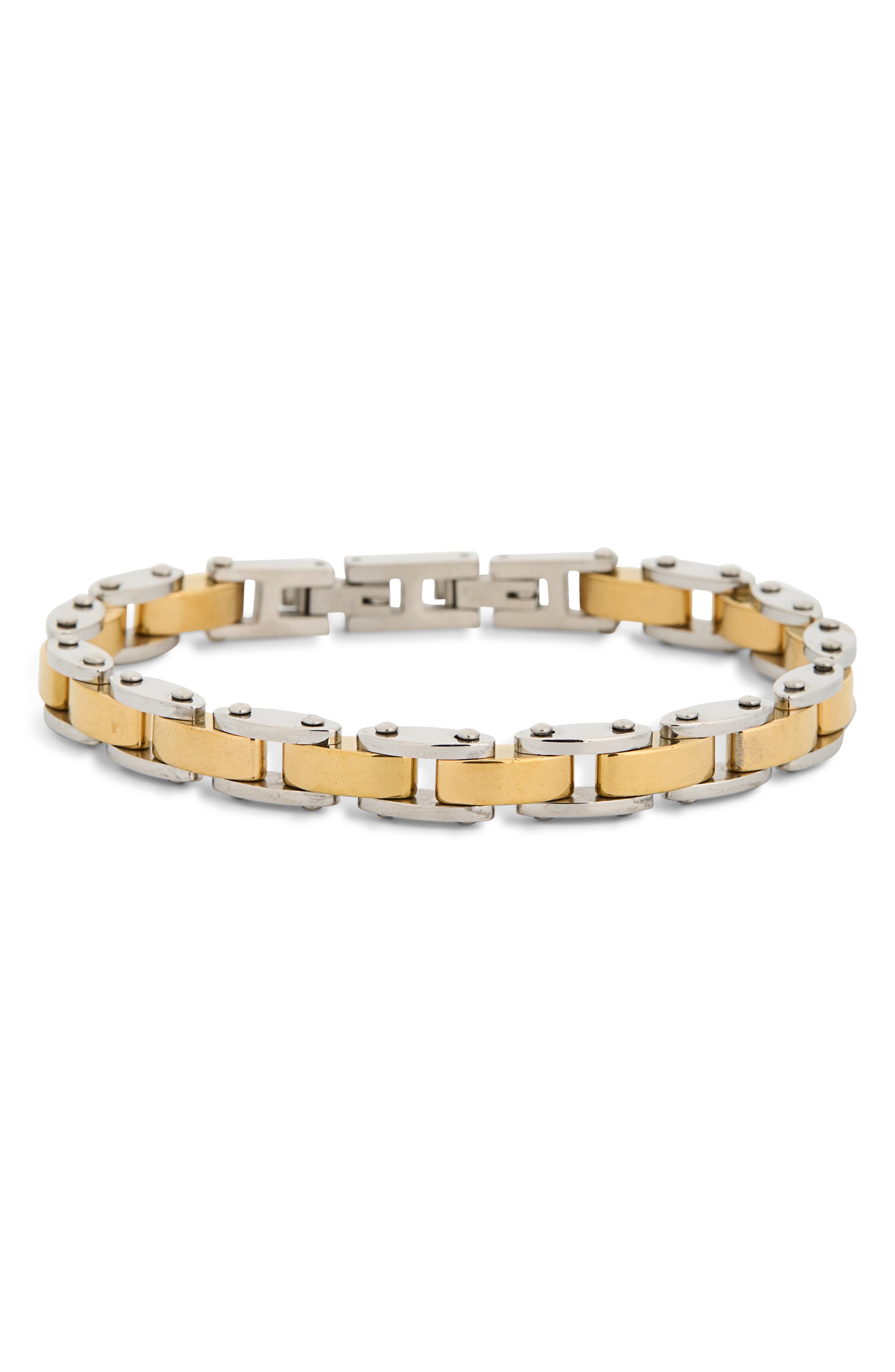 EYE CANDY LOS ANGELES Men's Omar Two-Tone Chain Bracelet