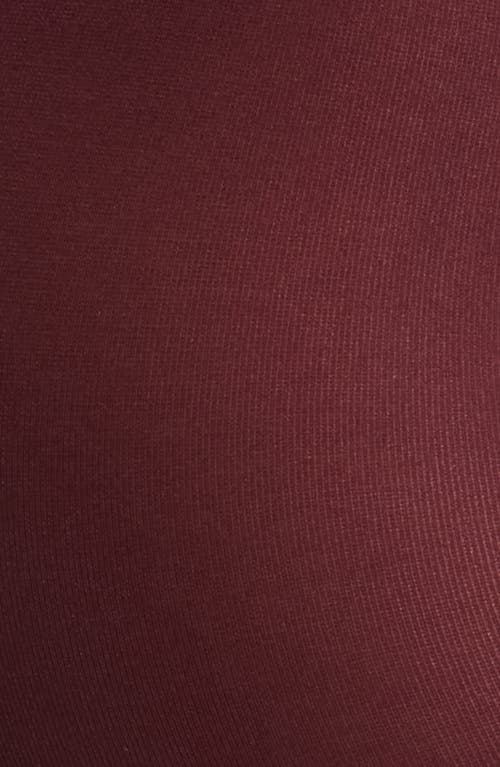 High Heel Jungle 2-pack Velvet Finish 80-denier Opaque Control Top Tights In Burgundy