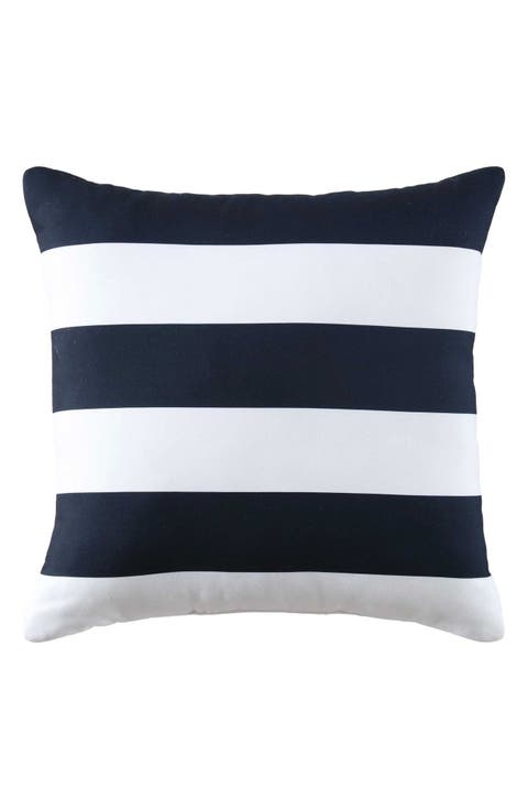 Sailor Stripe Microfiber Throw Pillow