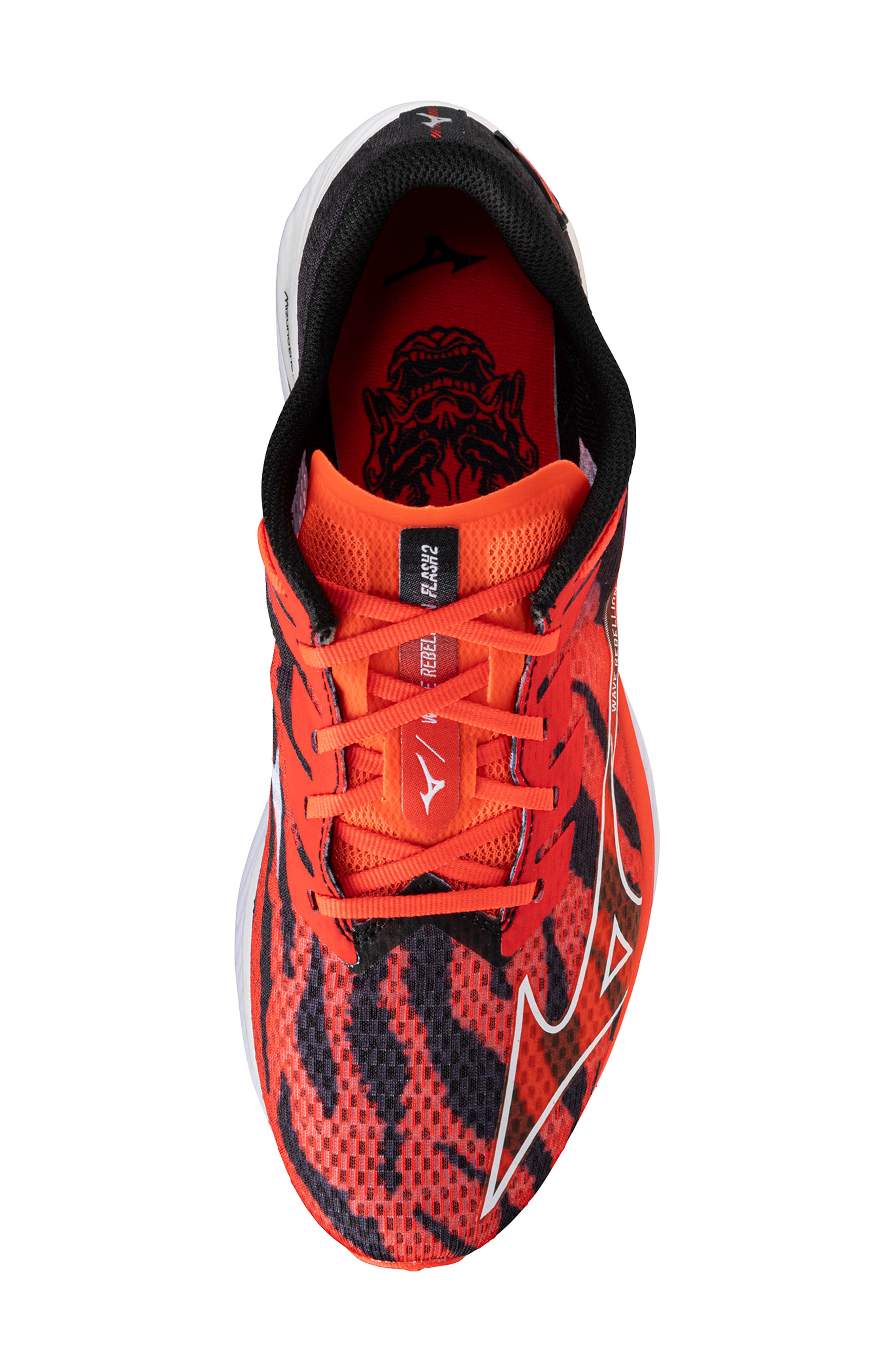 Mizuno Wave Rebellion Flash 2 Speed Running Shoe, Alternate, color, Ignition Red-White