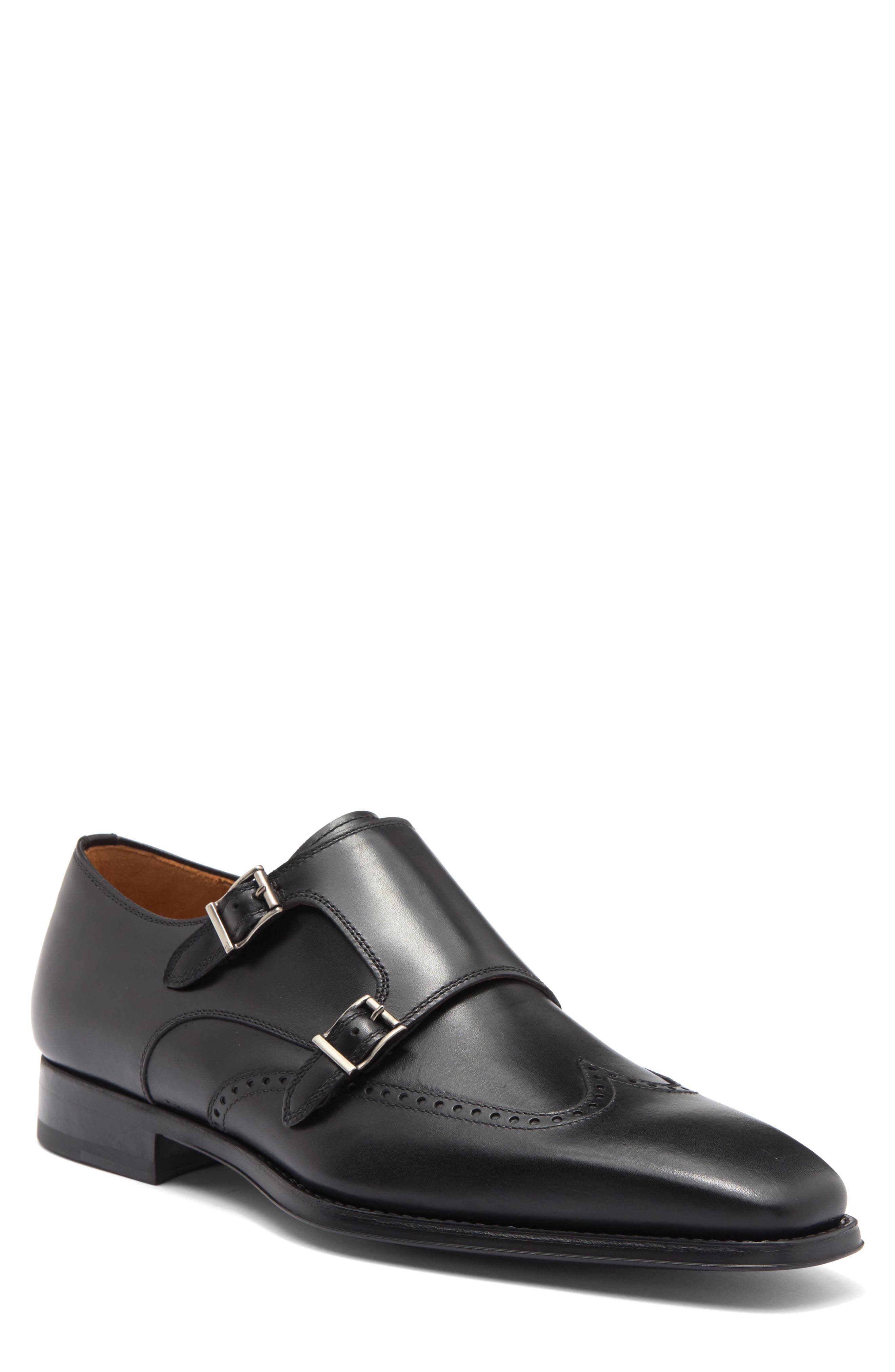 Magnanni Helios Wing Double Monk Strap Shoe