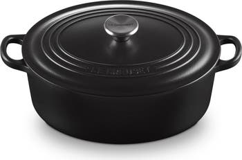 Traditional 4.5-Quart Enamel Cast Iron Oval Dutch Oven
