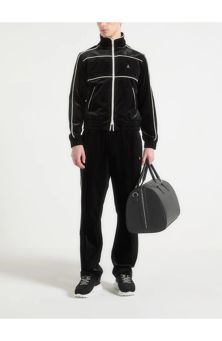 Manière De Voir Eiffel Velour Track Jacket, Main, color, 
