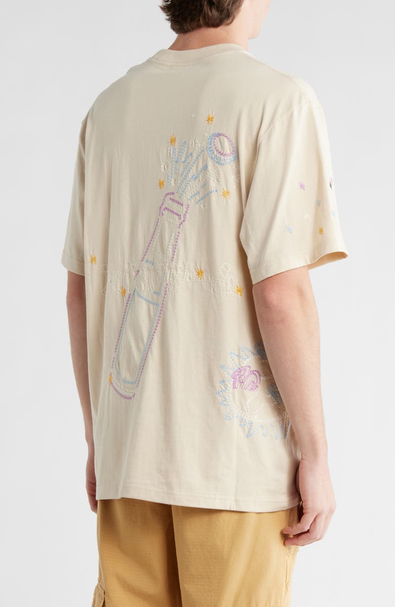 ICECREAM The Palms Embroidered Oversize T-Shirt, Alternate, color, Fog
