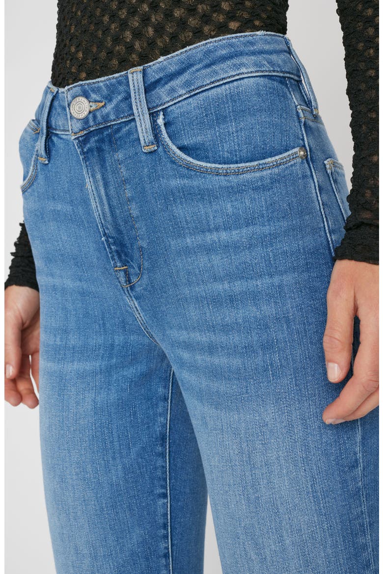 Le Easy Flare Raw Hem Jeans, Alternate, color, DRIZZLE