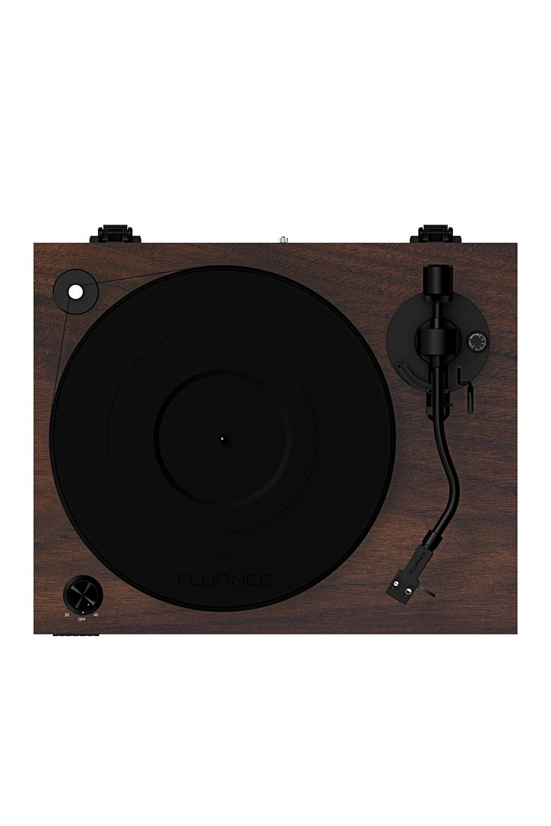 Reference High Fidelity Vinyl Turntable Record Player Ortofon Cartridge, Alternate, color, Walnut