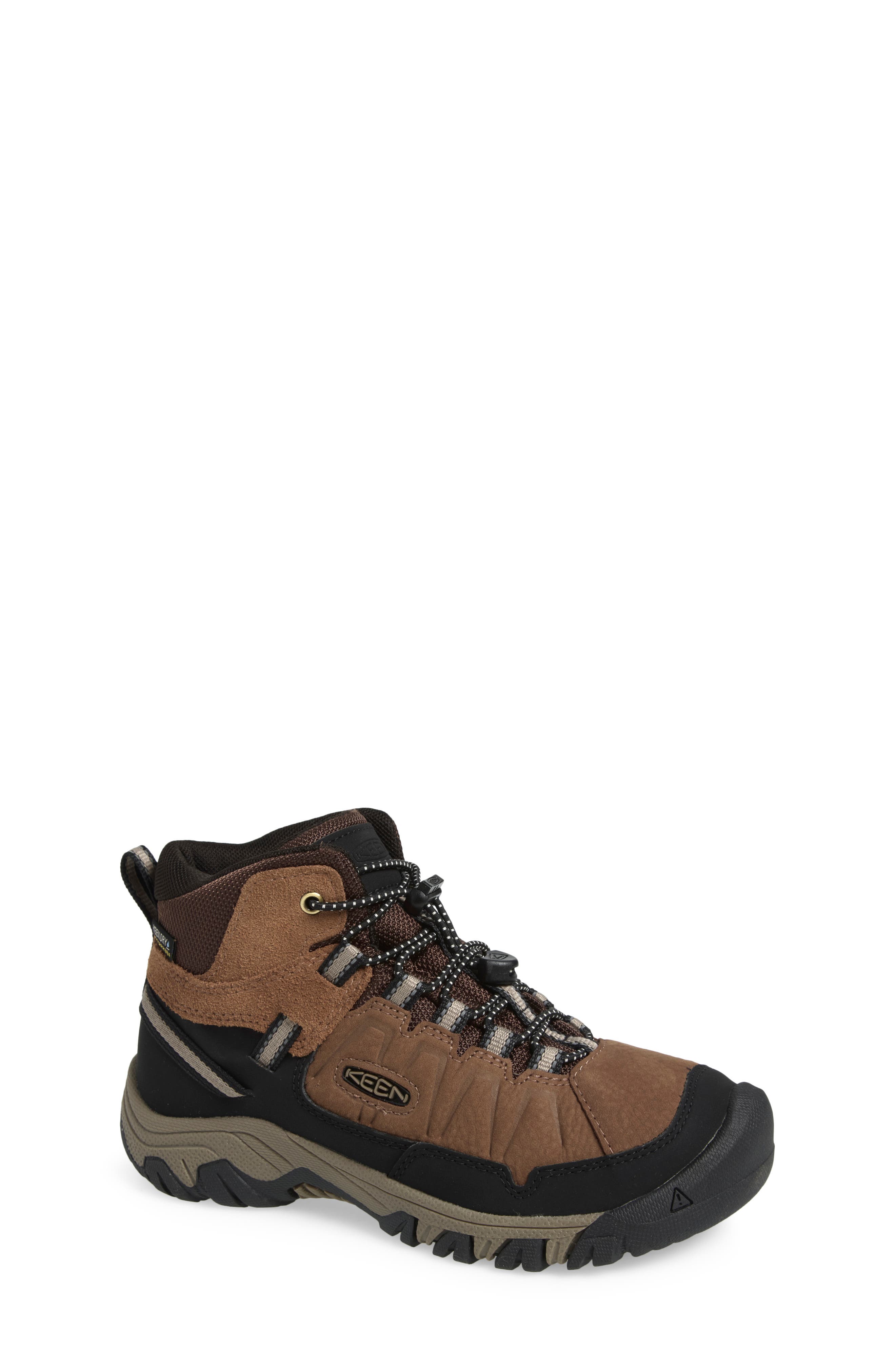 Kids' Targhee IV Waterproof Hiking Shoe, Main, color, BISON/BRINDLE