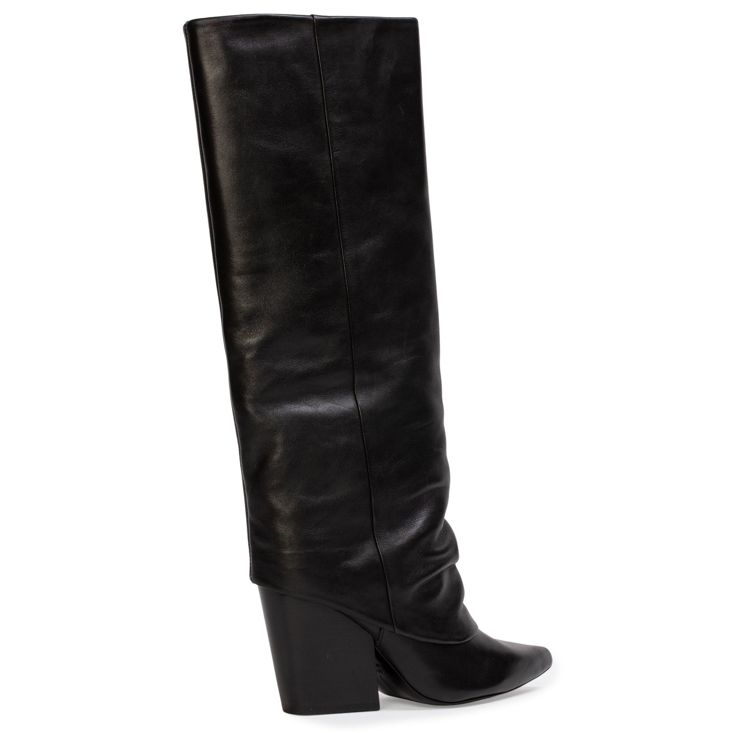 BLACK SUEDE STUDIO Nev 100 Leather Boot, Alternate, color, Black Leather