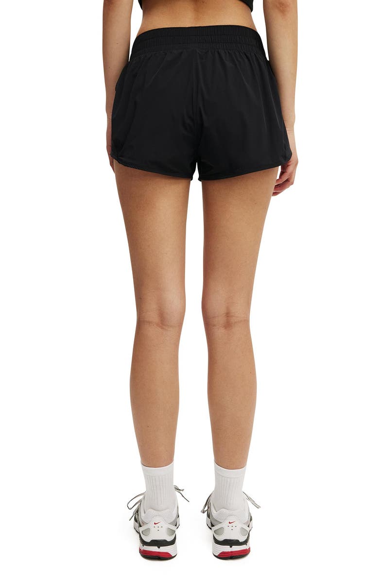 COTTON ON BODY Women's Active Curve Hem Short, Alternate, color, Black