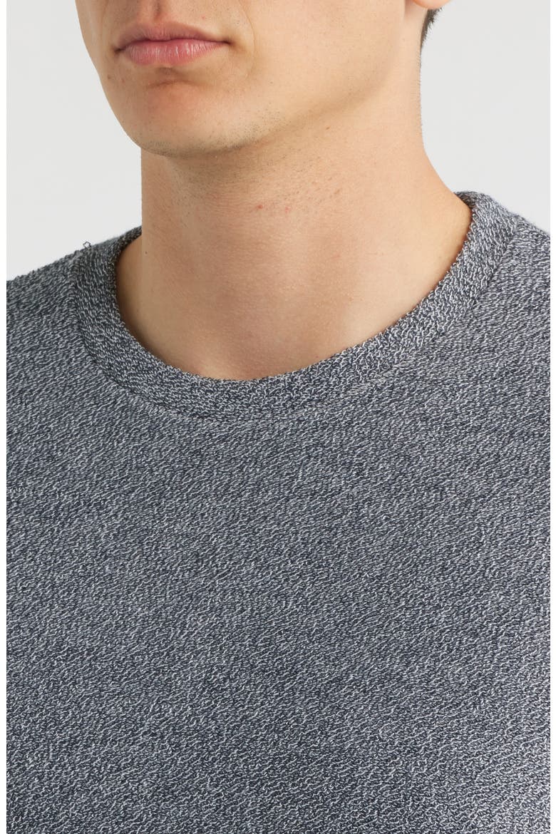 Loop Face Cotton Blend French Terry Crewneck Pullover, Alternate, color, COASTAL