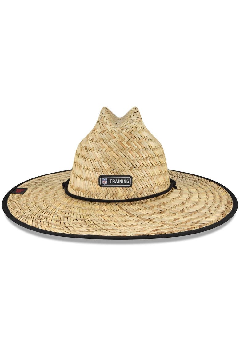 Men's New Era Natural Atlanta Falcons NFL Training Camp Official Straw Lifeguard Hat, Alternate, color, Natural