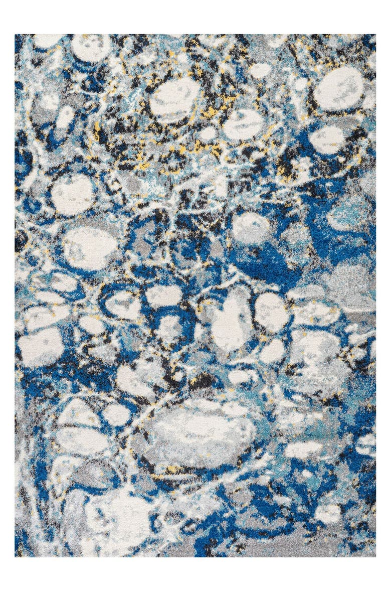 JONATHAN Y Pebble Marbled Abstract Area Rug, Alternate, color, Dark Gray/Blue