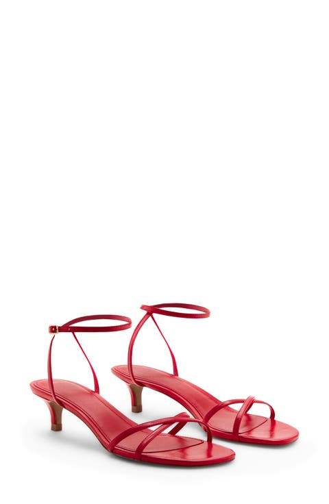 Ankle Strap Kitten Heel Sandal (Women)