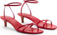 MANGO Ankle Strap Kitten Heel Sandal
