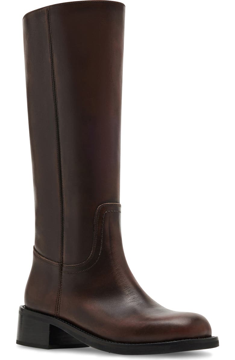 Steve Madden Riggs Knee High Boot, Main, color, Brn Distre