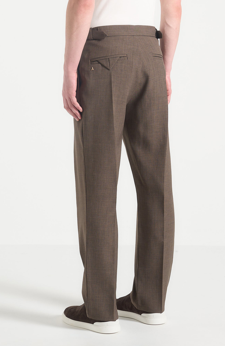 Manière De Voir Joseph Regular Fit Hatched Tailored Trousers, Alternate, color, Light Brown