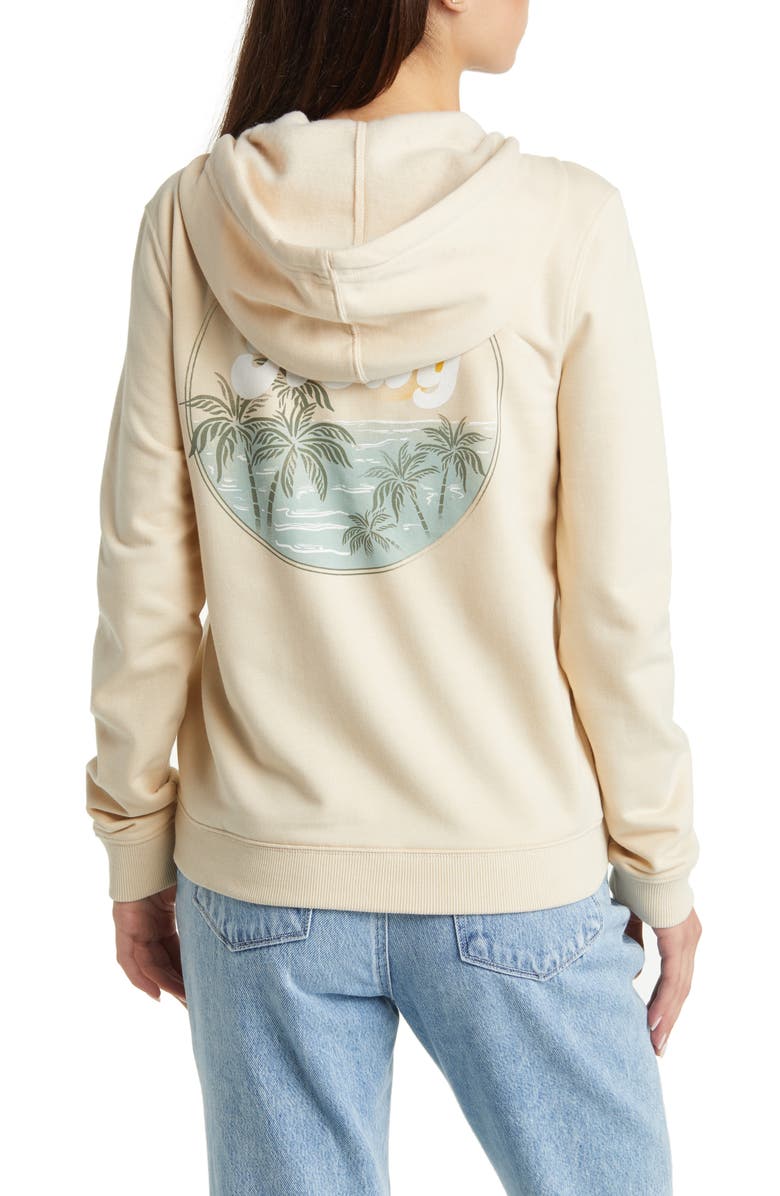 Roxy Evening Hike Graphic Zip-Up Hoodie, Alternate, color,