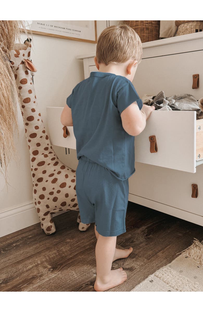 gunamuna Cotton T-Shirt & Short Set - Baby, Alternate, color, Bike