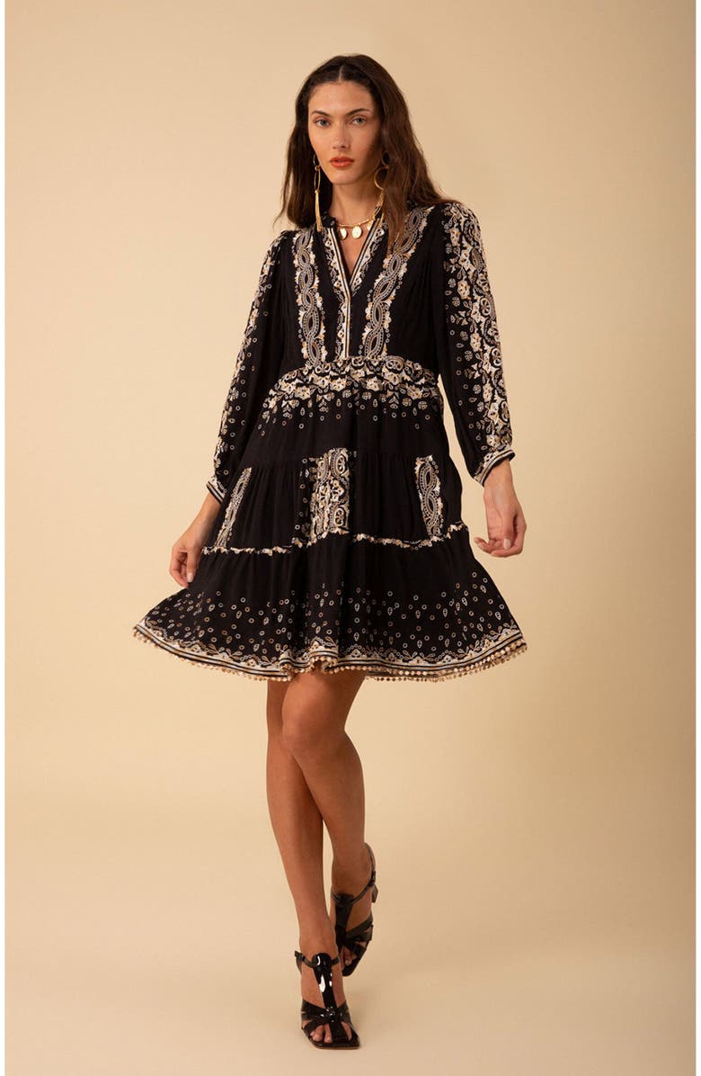 Hale Bob Emery Embroidered Dress, Alternate, color,
