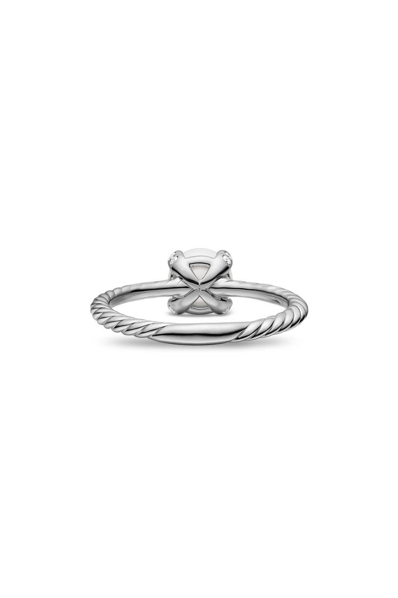 Pearl Classics Ring in Sterling Silver with Diamonds, 2mm, Alternate, color, SILVER PAVE