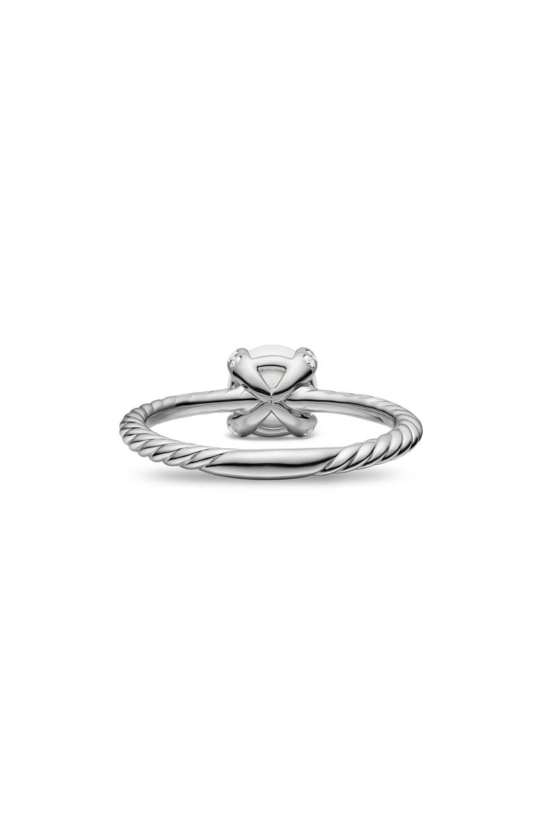 David Yurman Pearl Classics Ring in Sterling Silver with Diamonds, 2mm, Alternate, color, Silver Pave