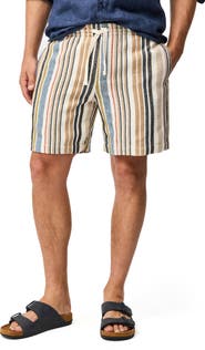 Rodd & Gunn Gifford Stripe Cotton Blend Drawstring Shorts