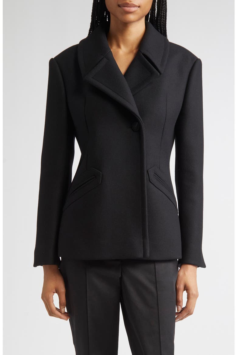 Jesse Virgin Wool Blend Jacket, Main, color, BLACK