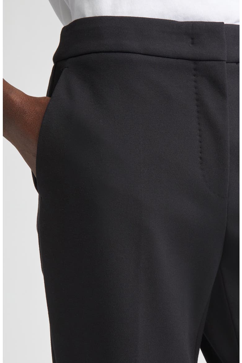 Pegno Slim Fit Jersey Ankle Pants, Alternate, color, BLACK
