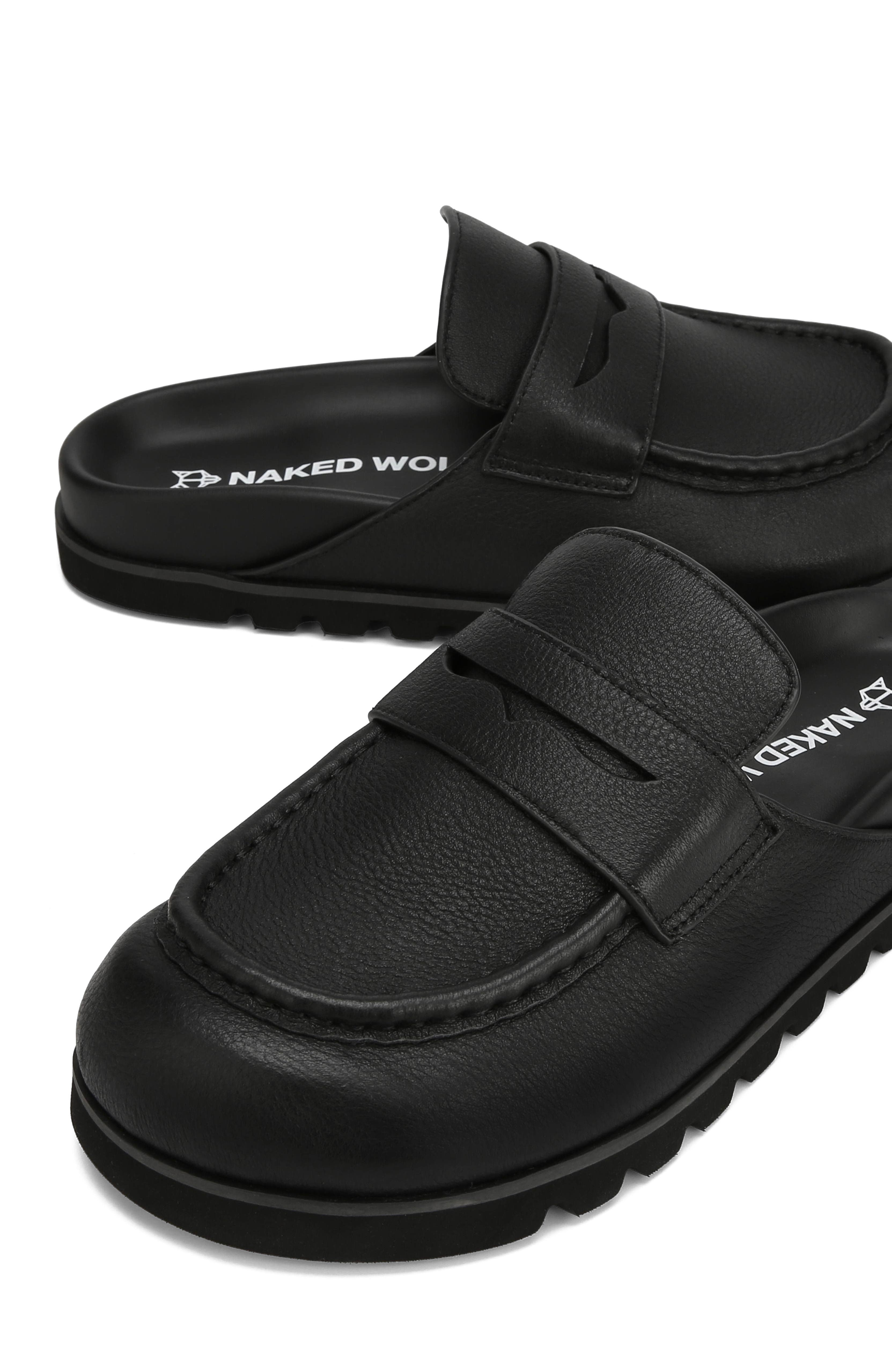 Cord Black Pebble Leather, Alternate, color, Black